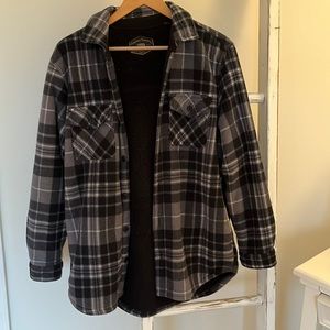 sherpa lined flannel